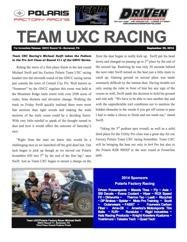 Team UXC Racing